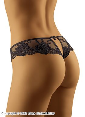 Thong, high quality, embroidery, elegant pattern